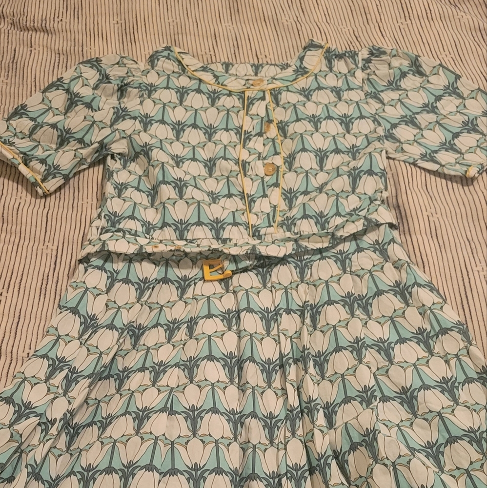 Zara belted tulip dress